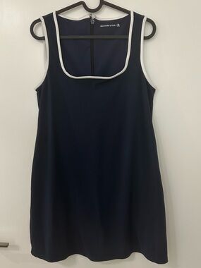 Abercrombie & Fitch Navy Mini Dress Contrast Trim Sleeveless MP